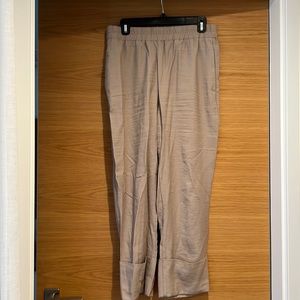 Zara Beige Cuffed Trousers